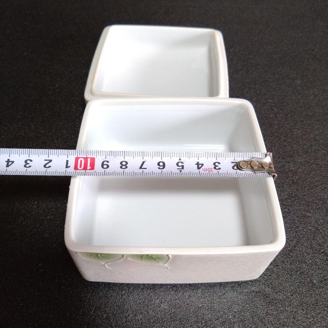 新品 有田焼 文山窯 薔薇柄 陶箱小