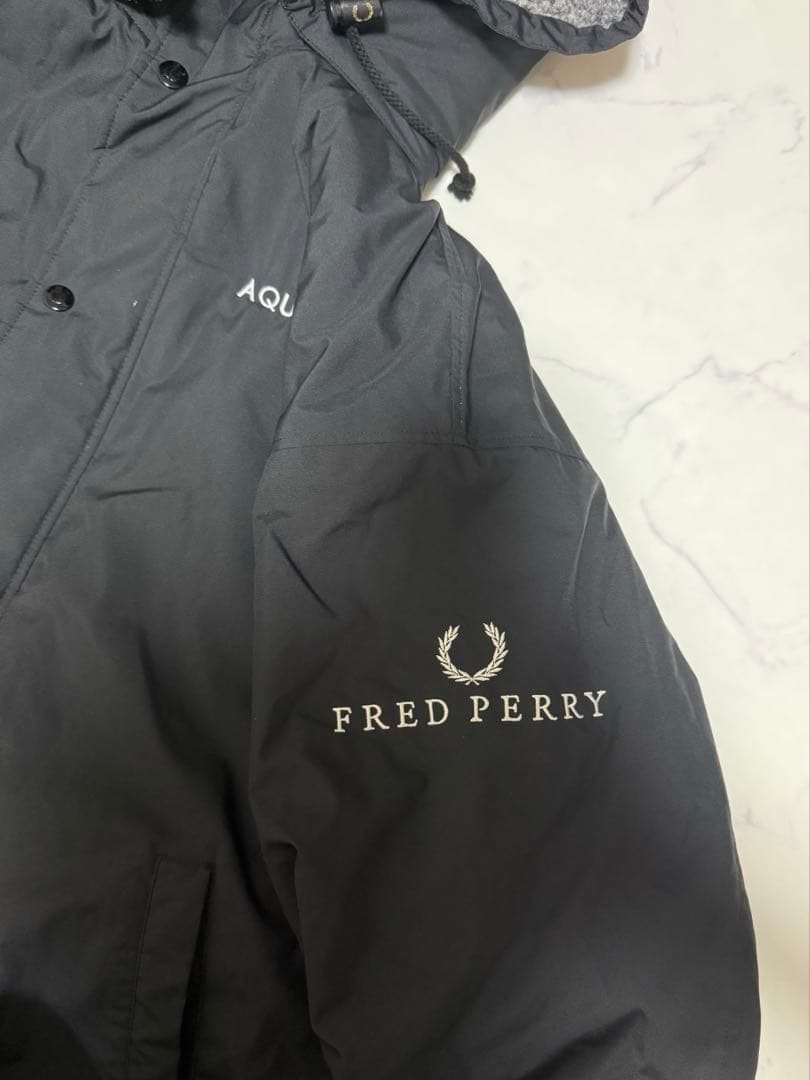 FRED PERRY フード付き ロングコート ベンチコート