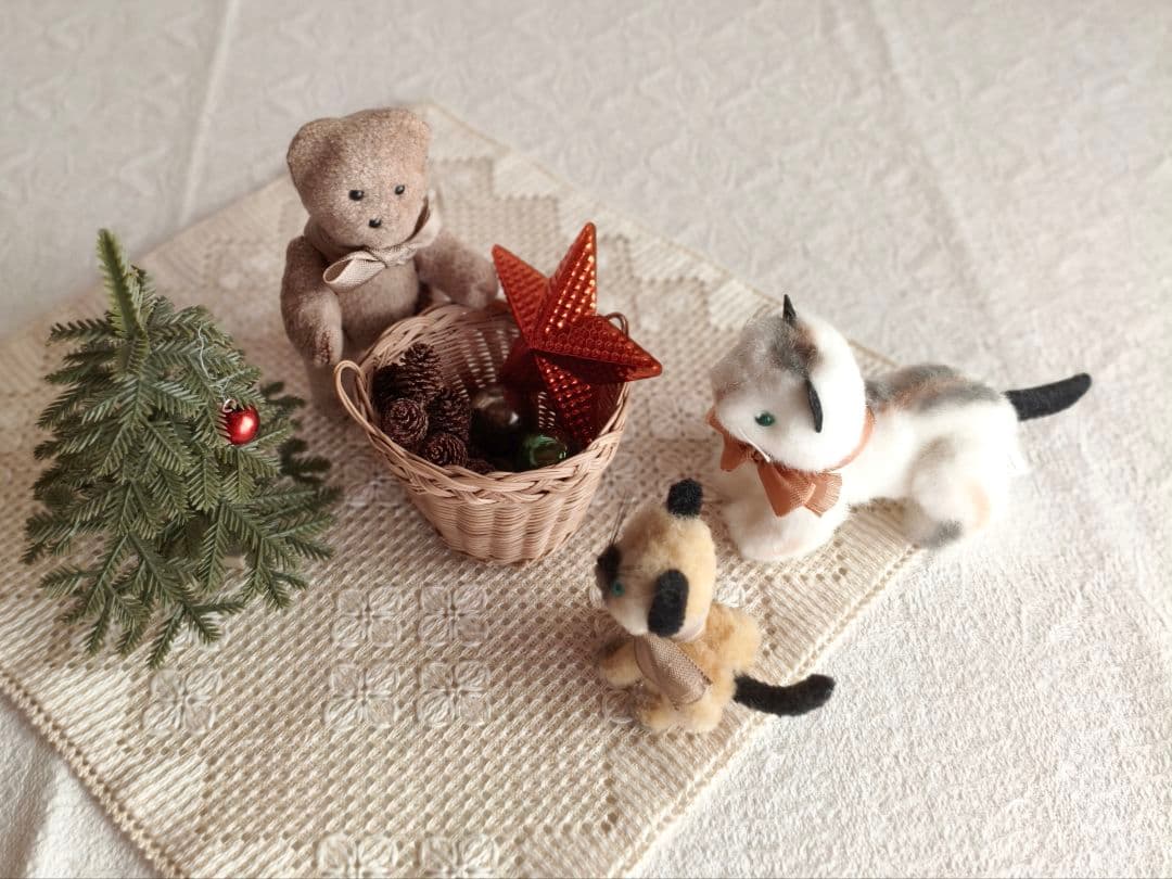 【ひまわりさま】small basket ❀ 両側 持ち手の * バスケット