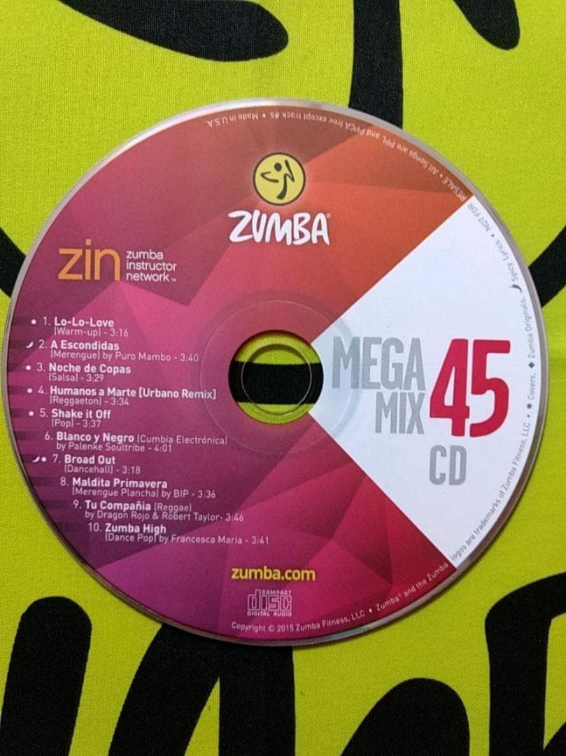 ZUMBA　ズンバ　CD　10枚セット　MEGAMIX41～MEGAMIX50