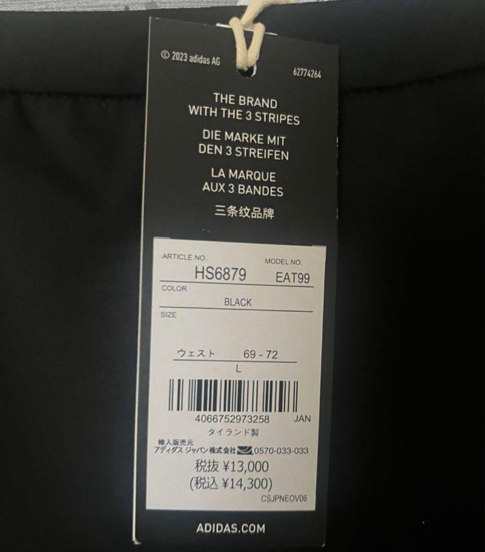 新品　アディダス　adidas ゴルフ　モックネック　ブラック　セットアップ　L