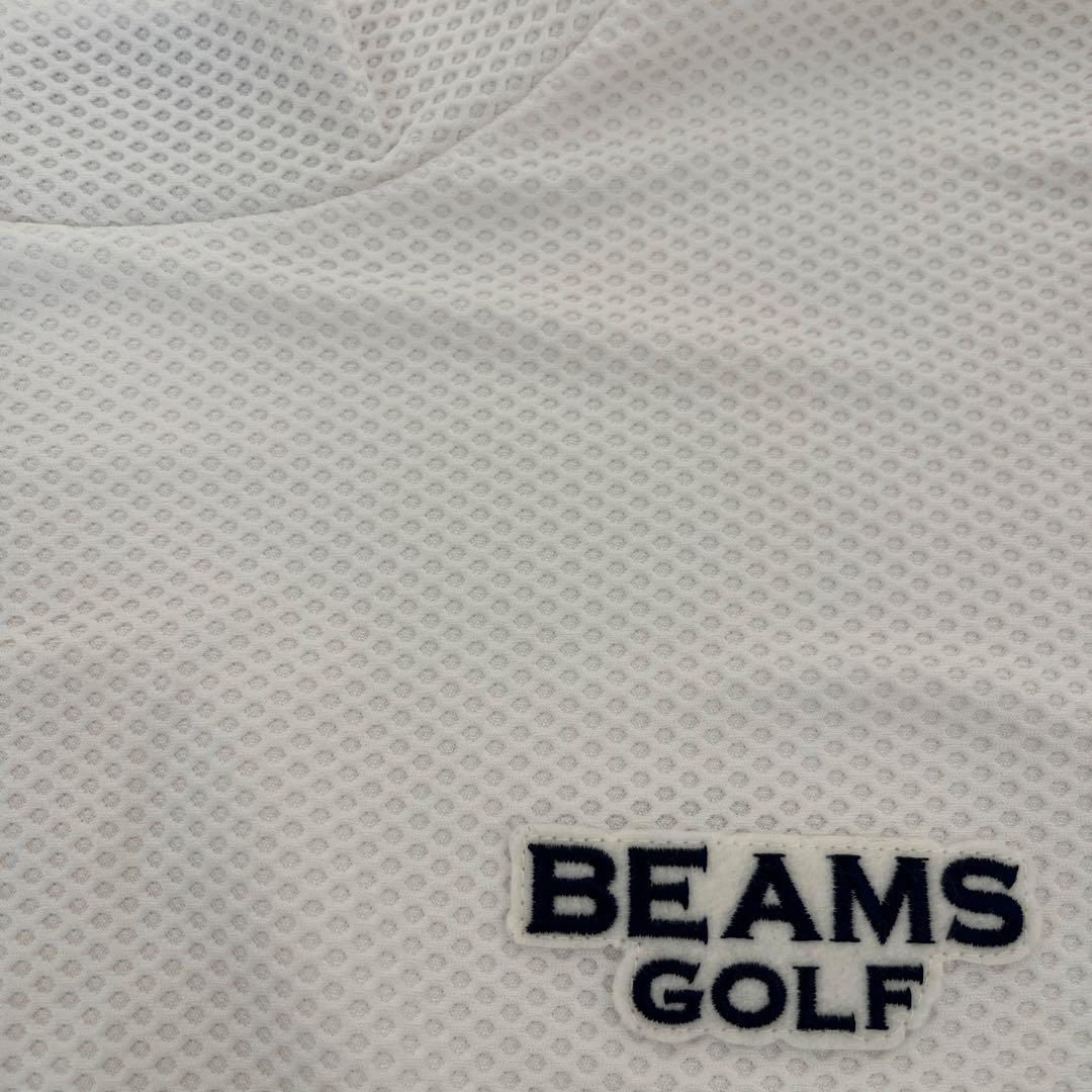 BEAMS GOLF モックネックシャツ Lサイズ ホワイト