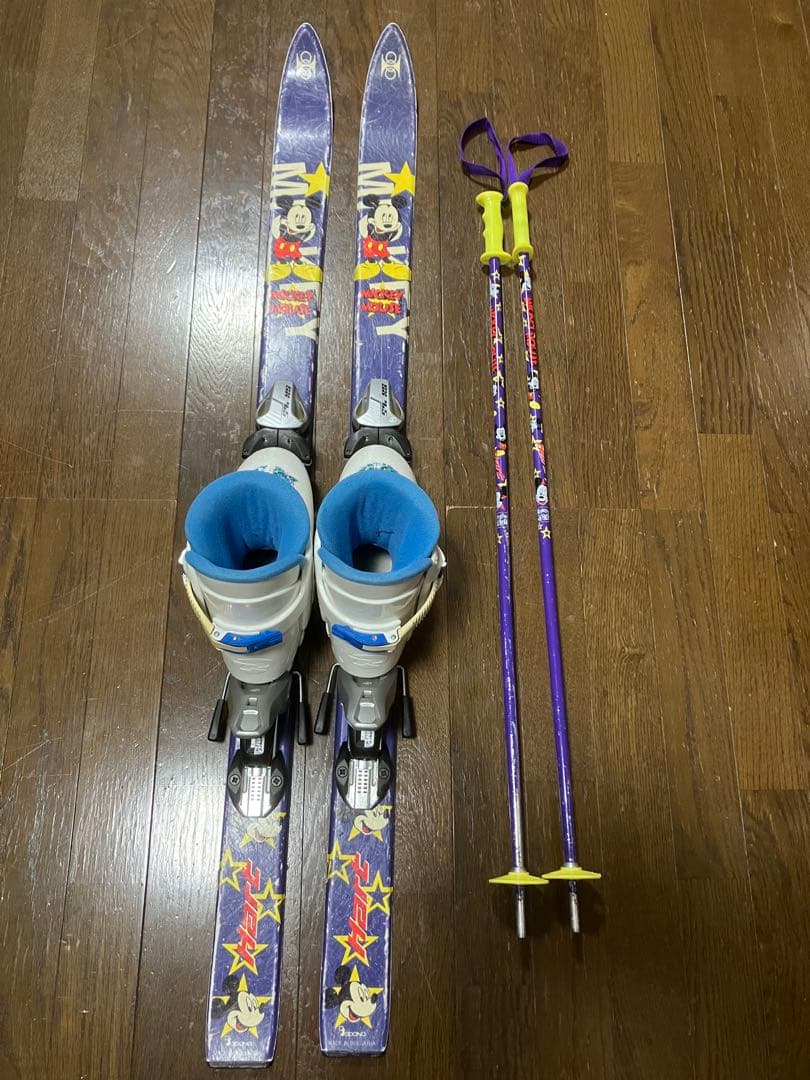 スキー板セット 紫色 ミッキーマウス　HART