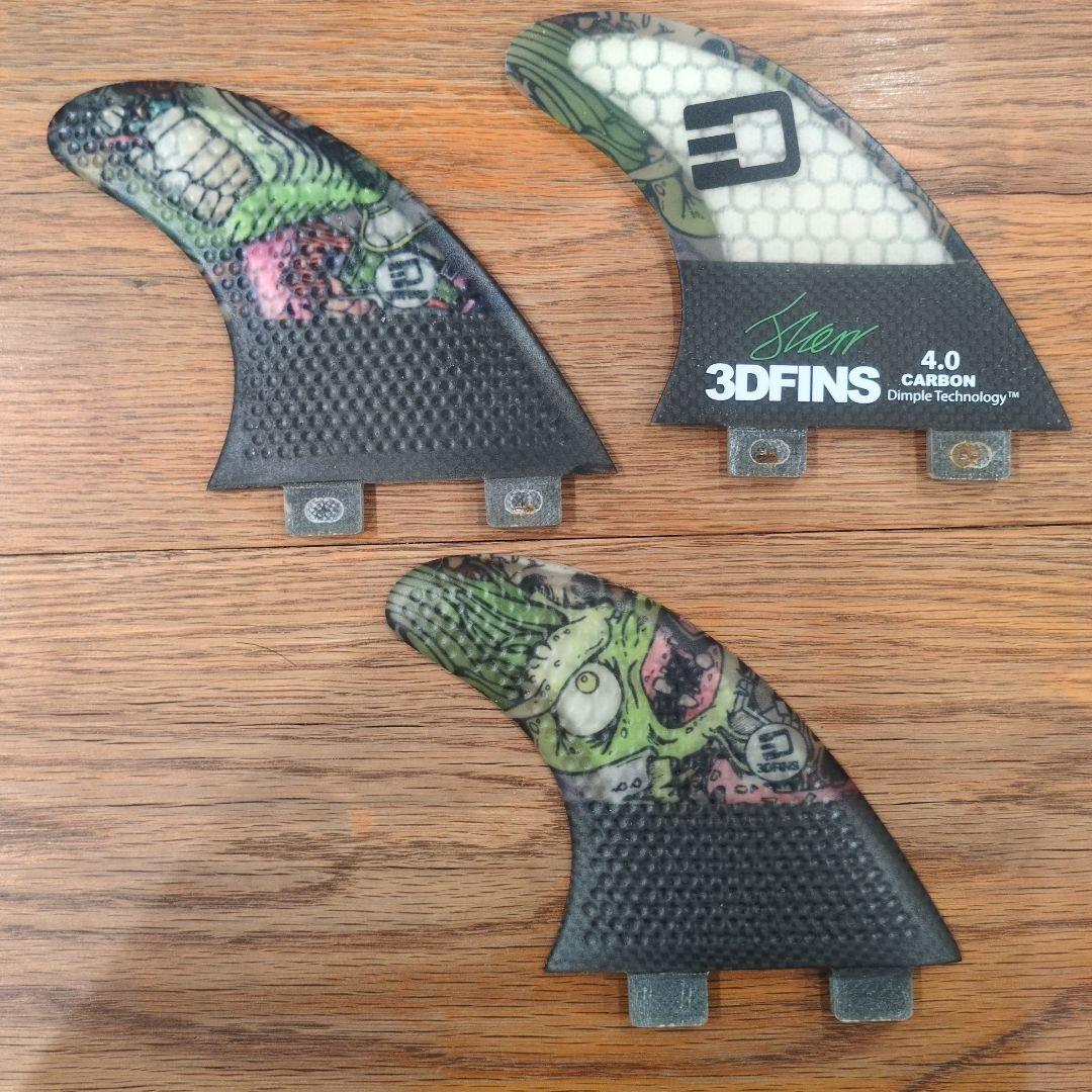 3DFINS ジョシュカー　 4.0 カーボン FCSフィン 3枚セット