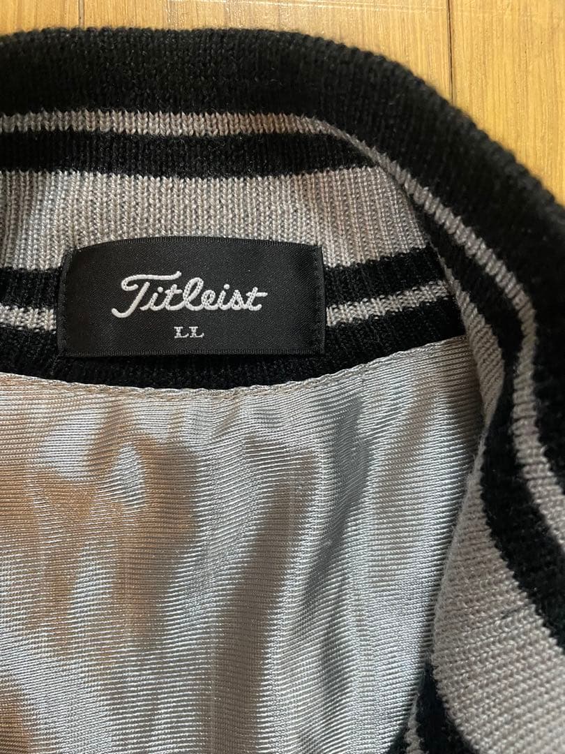 Titleist タイトリスト ニットブルゾン LL ブラック ゴルフジャケット