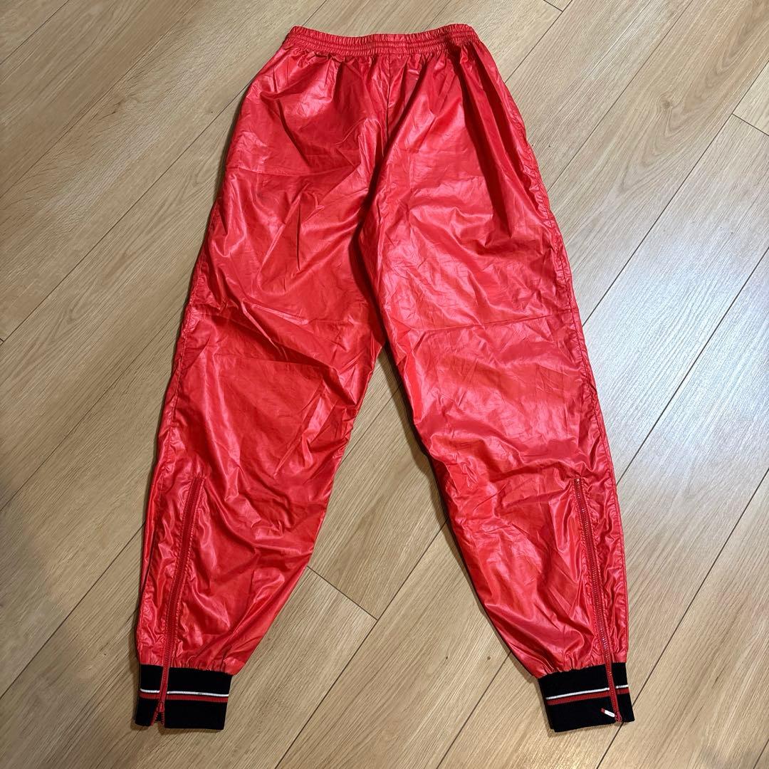 希少 ビンテージ adidas M セットアップ 赤 トレフォイル デサント