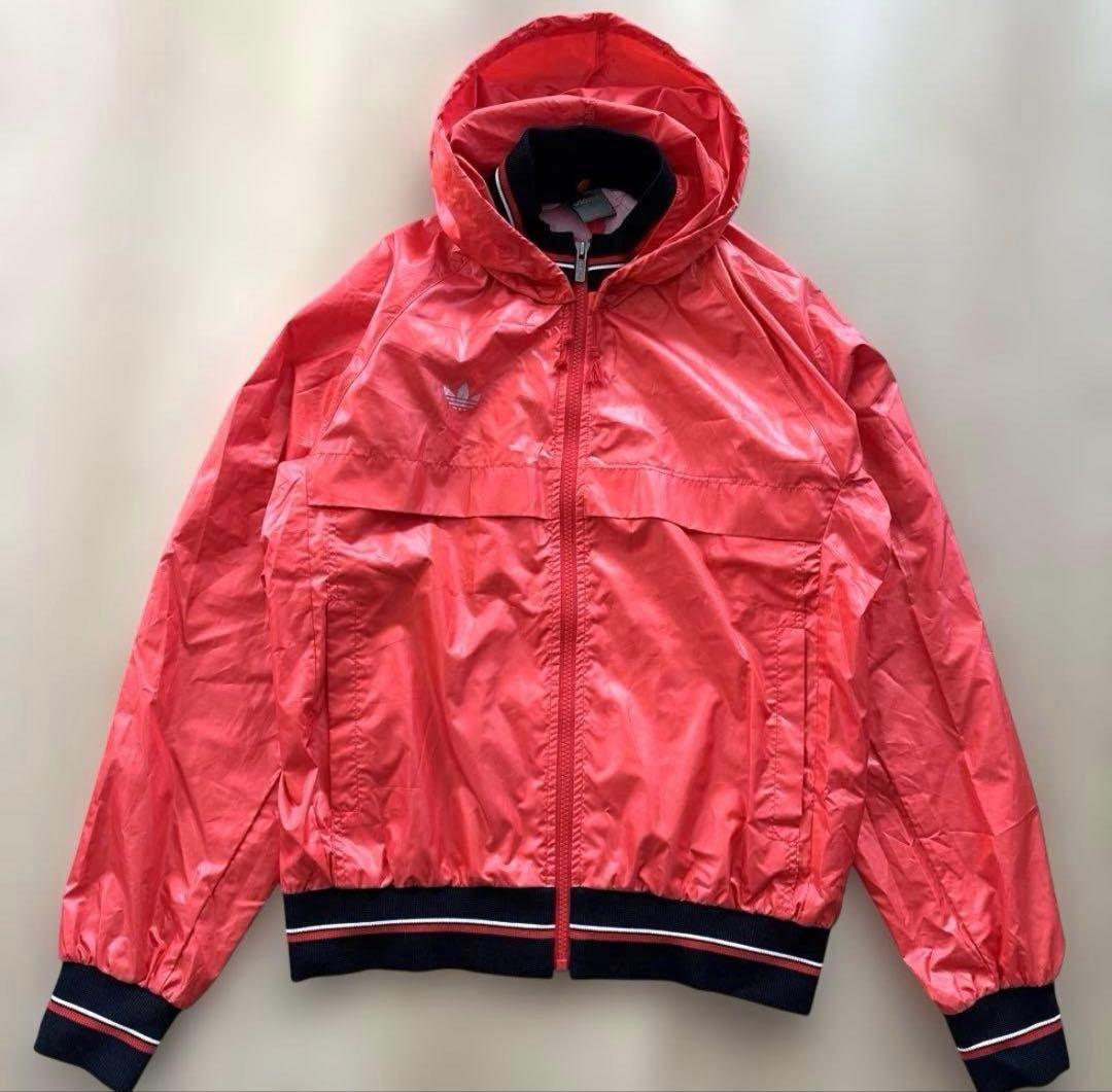 希少 ビンテージ adidas M セットアップ 赤 トレフォイル デサント