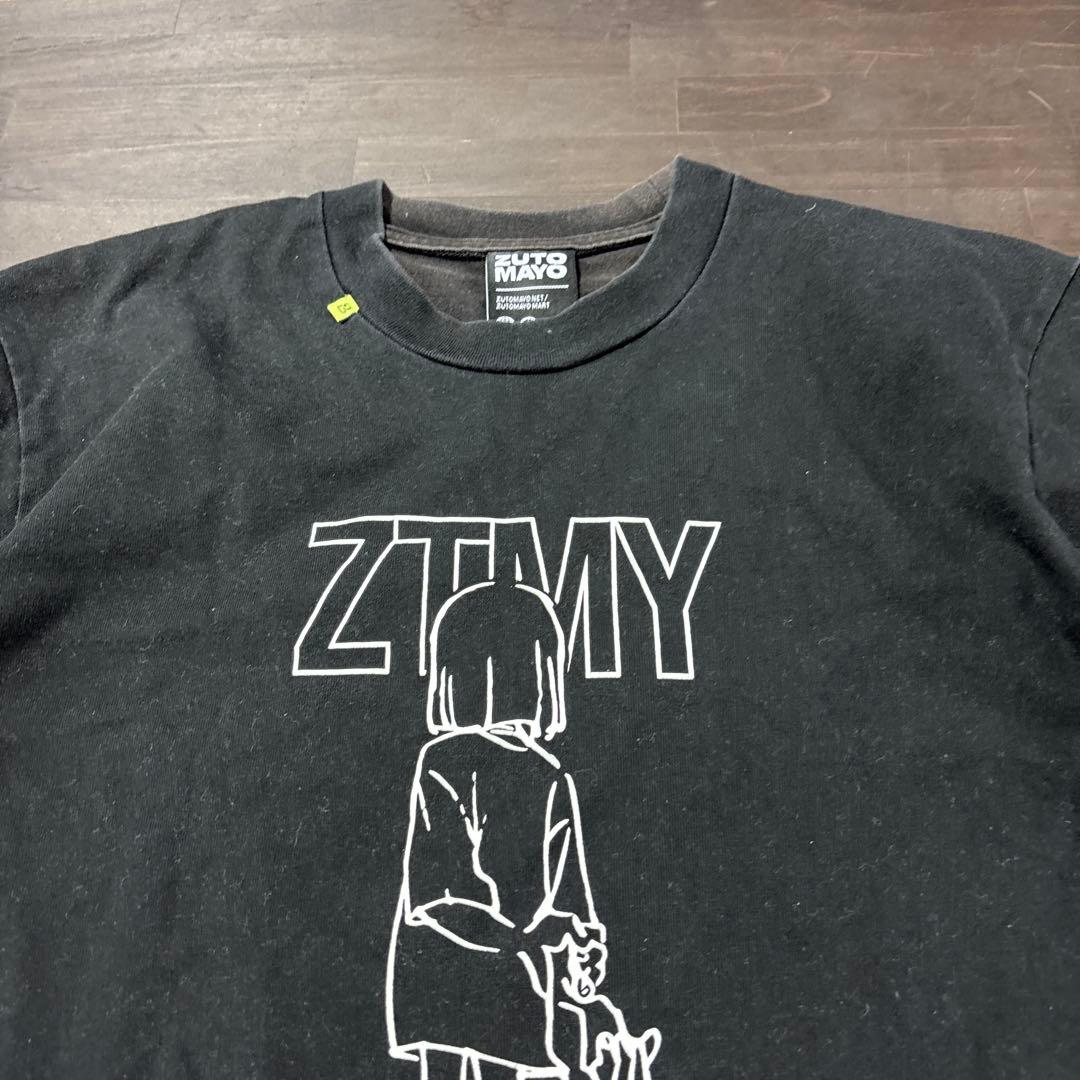 ZUTOMAYO ずっと真夜中でいいのに。　にらちゃんTシャツ　ブラック　8S2