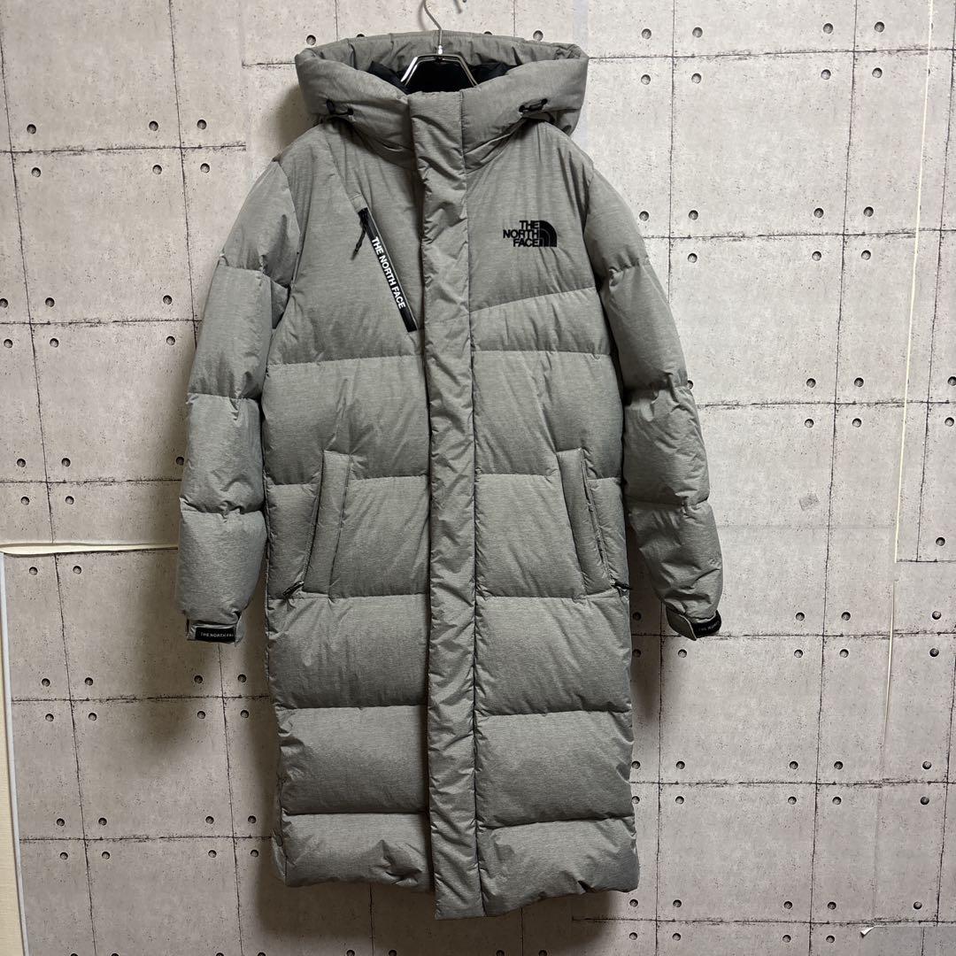 【状態◎】ノースフェイス DRYVENT ロングダウン ベンチコート グレー