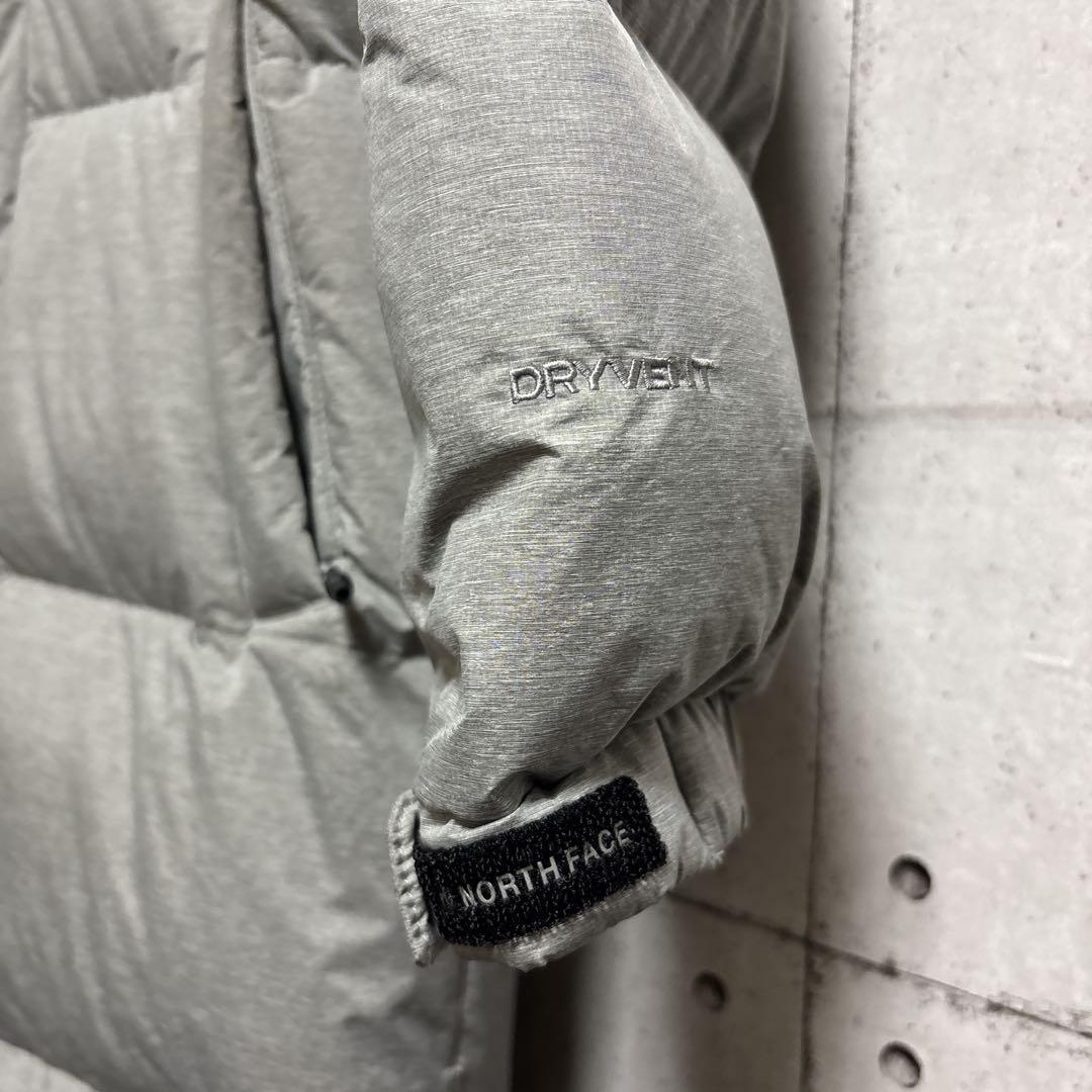 【状態◎】ノースフェイス DRYVENT ロングダウン ベンチコート グレー