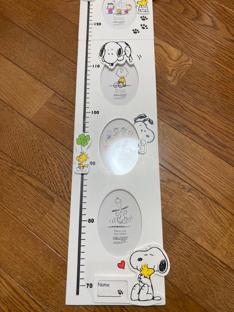 スヌーピー 身長計 壁掛け 木製 子供