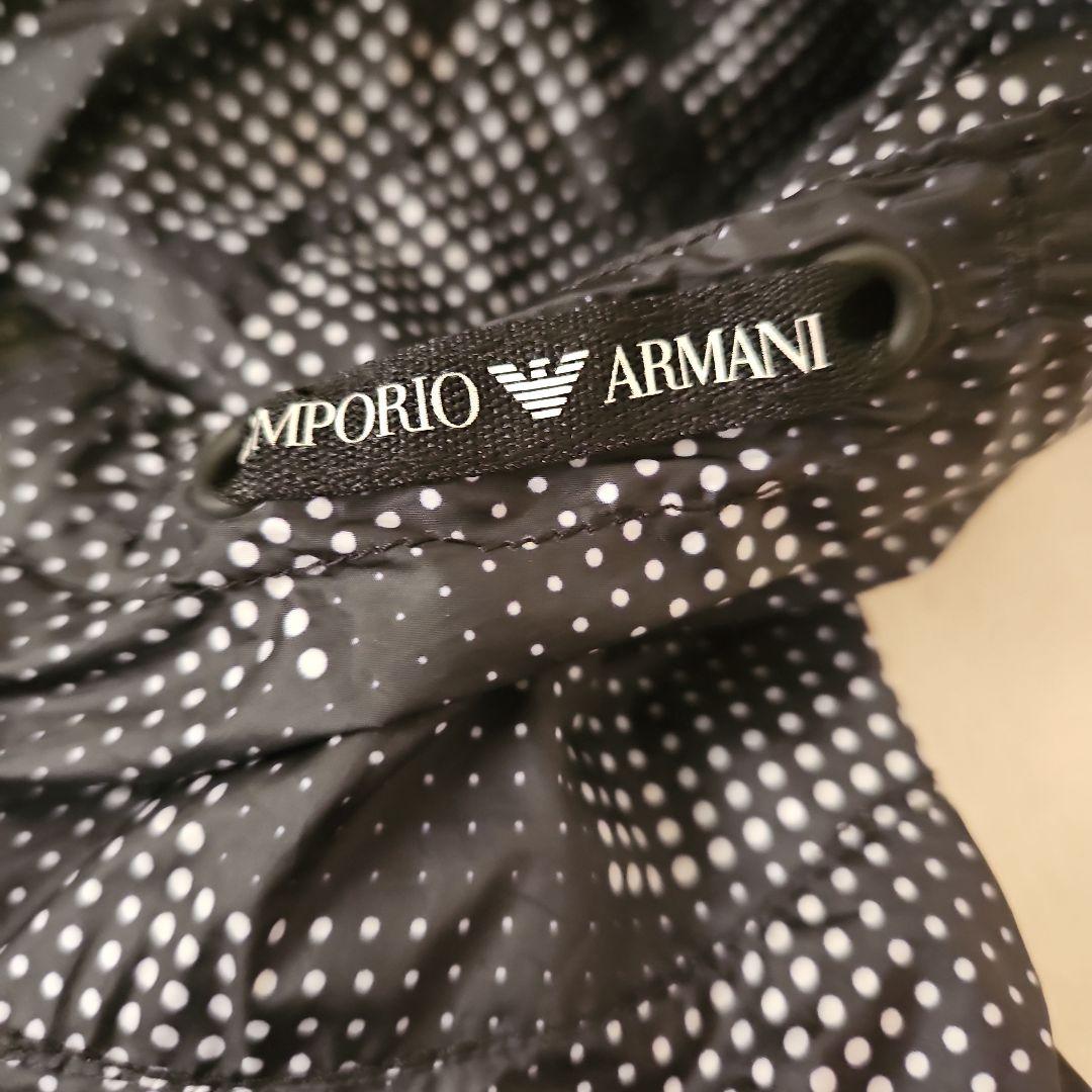 Emporio Armani ウィンドブレーカー 黒/白ドット