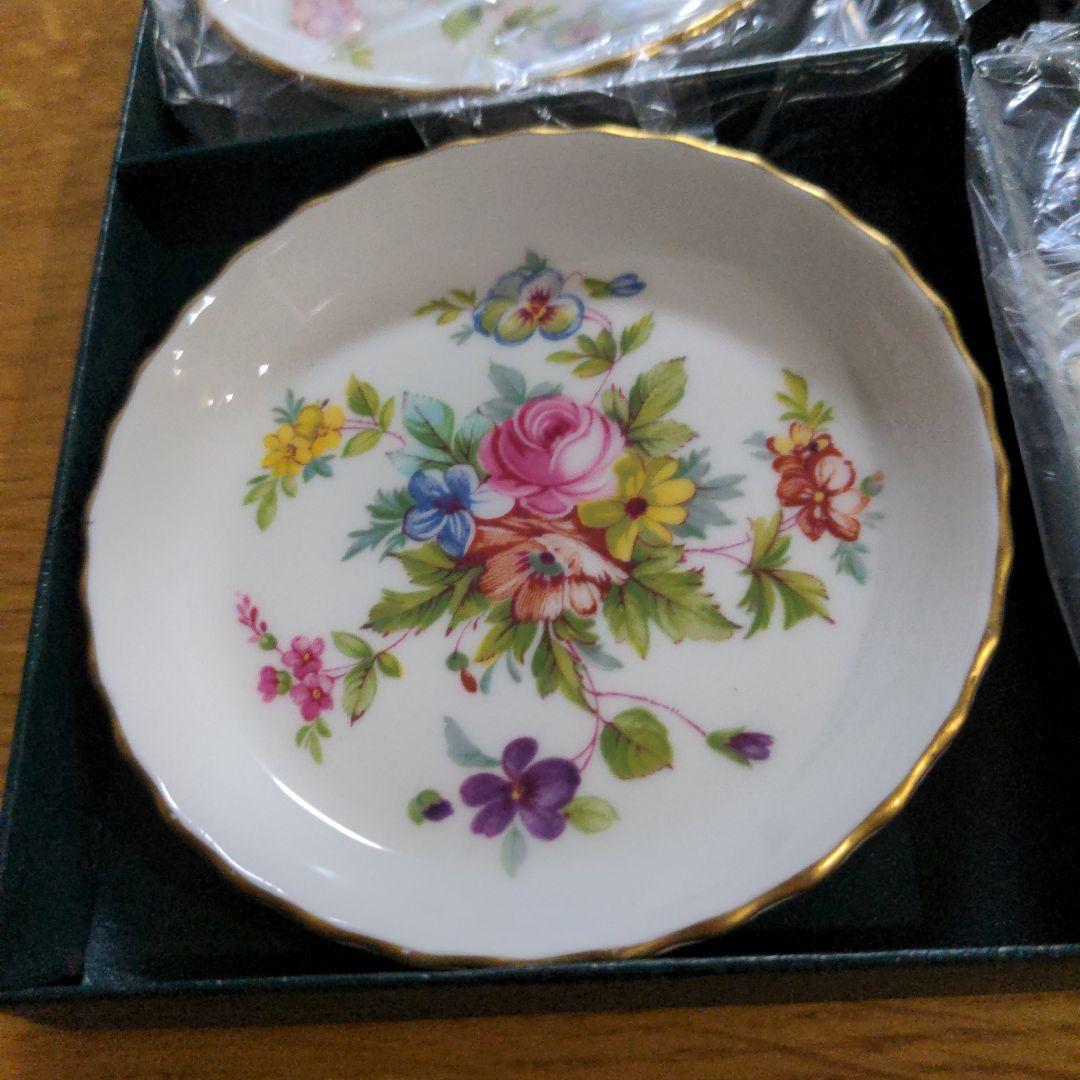 Minton 花柄 ボーンチャイナ皿 4枚セット