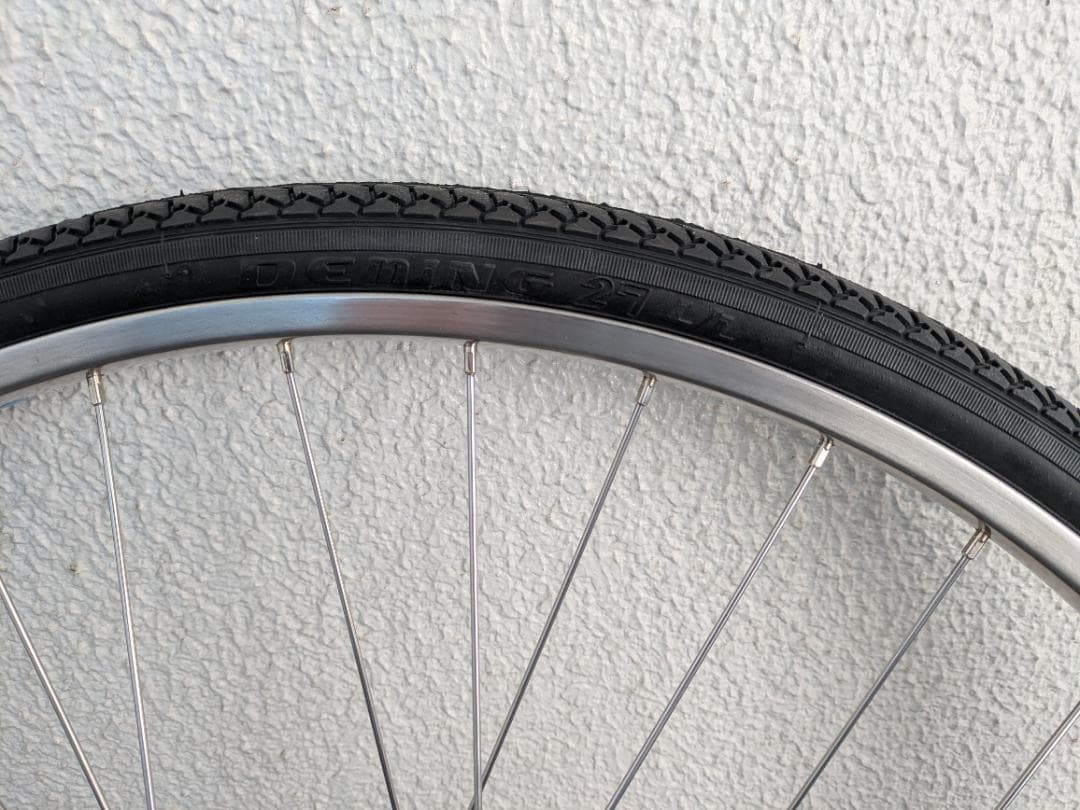米*也様 2/24削除【新古品】自転車　前輪　27インチ