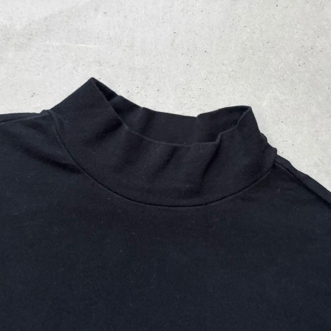 PEARLY GATES パーリーゲイツ ロゴプリント モックネック半袖Tシャツ