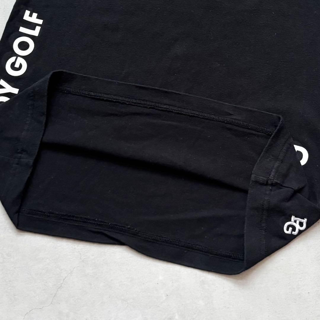 PEARLY GATES パーリーゲイツ ロゴプリント モックネック半袖Tシャツ