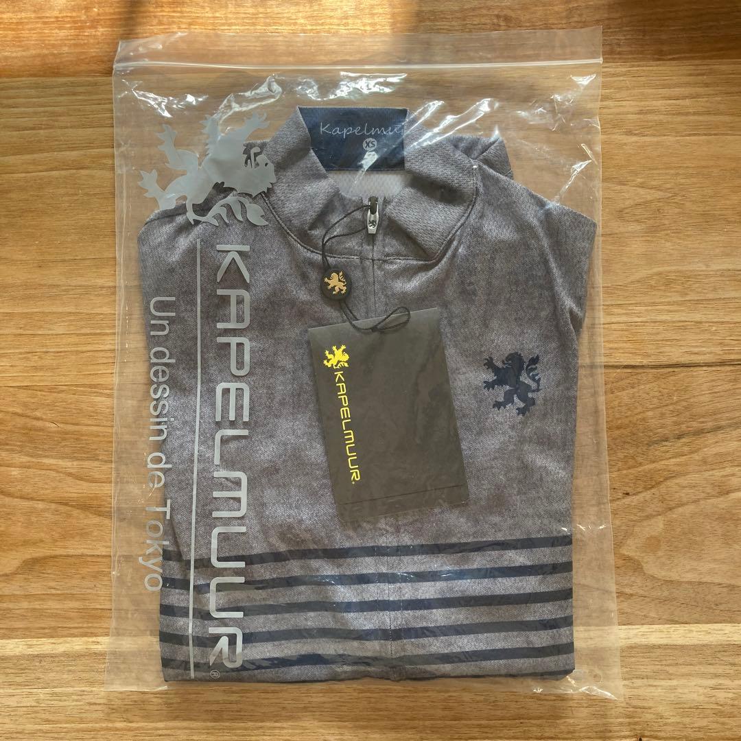 [カペルミュール] XS サイクリング 半袖ジャージ ボーダー 杢グレー