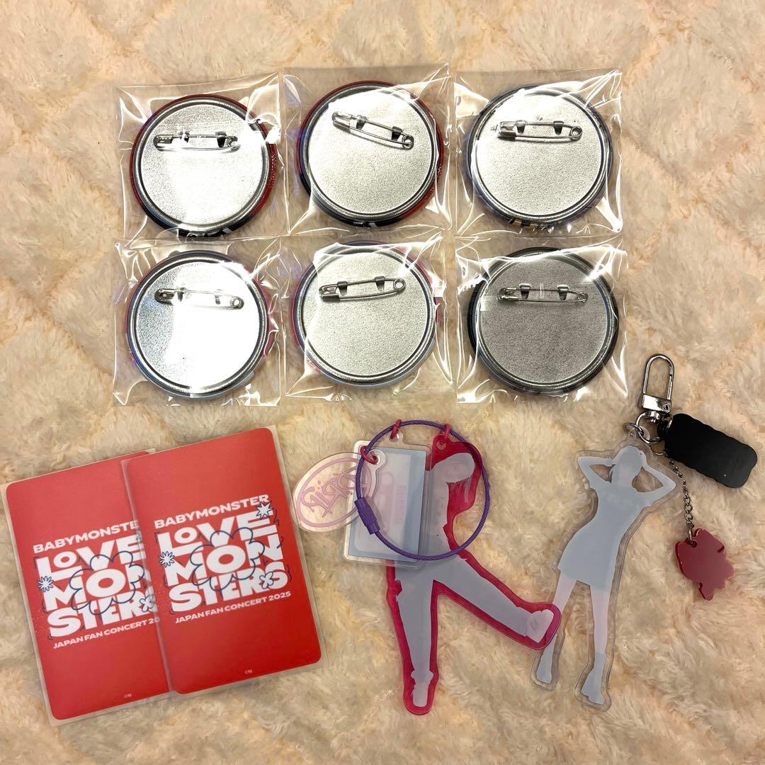 BABYMONSTER ルカ RUKA 缶バッジ、トレカ、アクリルチャームセット