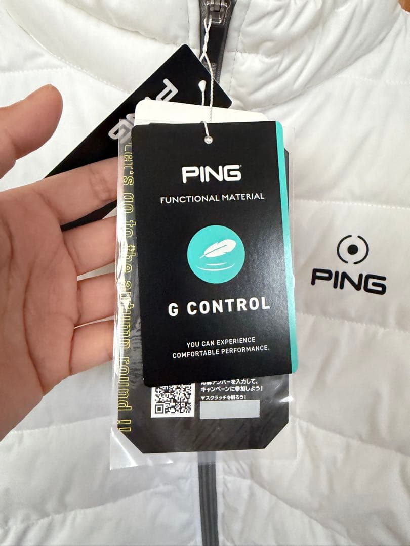 PING レディース中綿ジャケット ホワイト　M
