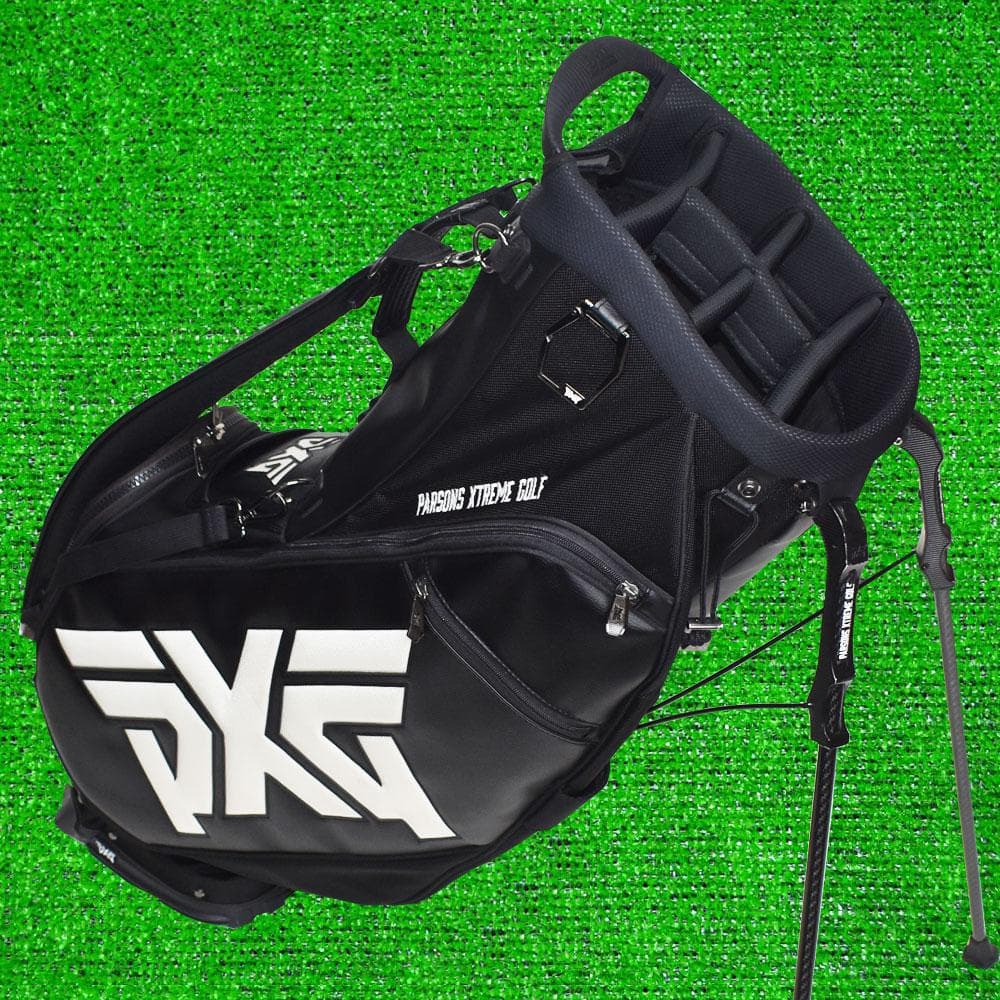 A*様 ＰＸＧ ゴルフ スタンド式 キャディバッグ9型【ブラック】美品！