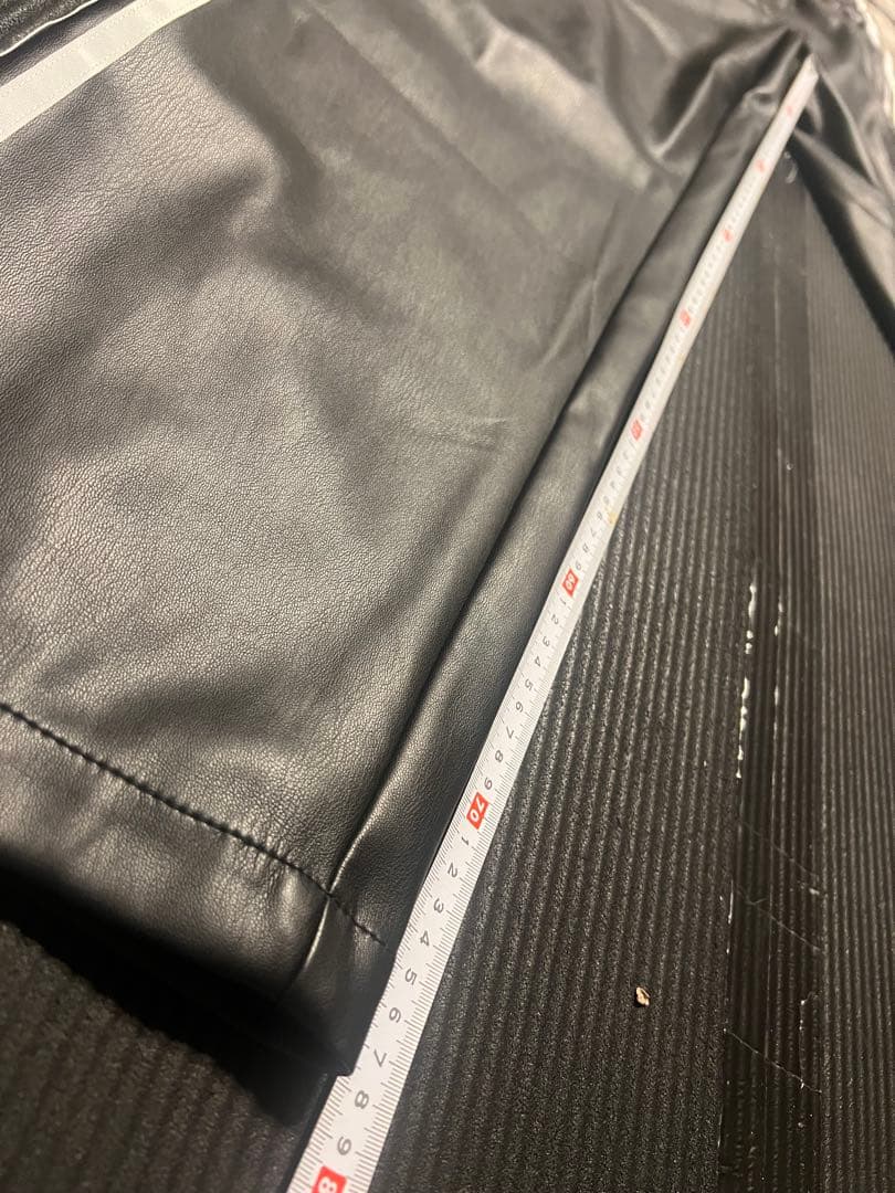 adidas アディダス XL フェイクレザー トラック パンツ Ｍ