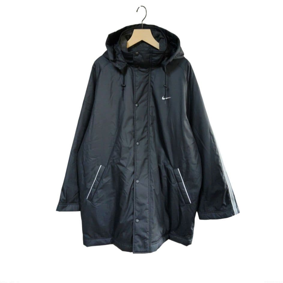 新品 デッドストック オールドナイキ 撥水防寒 キルティングベンチコート 黒 L