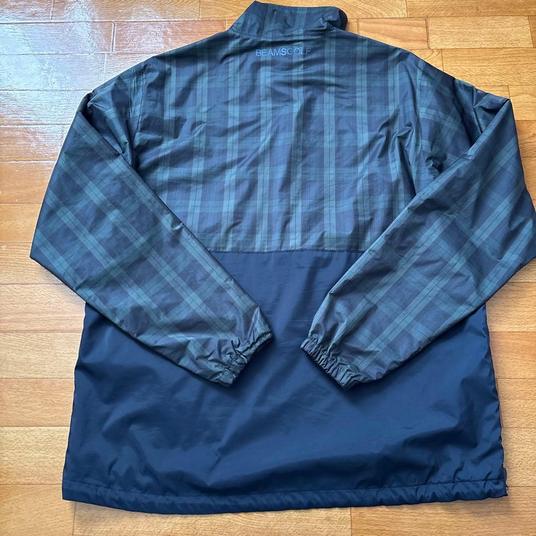 BEAMS GOLF ビームスゴルフ 長袖ハーフジップジャケット チェック
