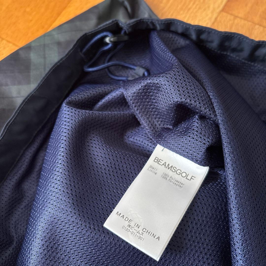BEAMS GOLF ビームスゴルフ 長袖ハーフジップジャケット チェック