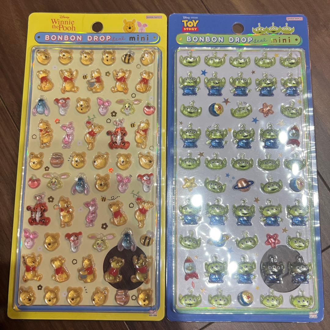 【正規品】ボンボンドロップシールミニ mini ディズニー 4枚セット