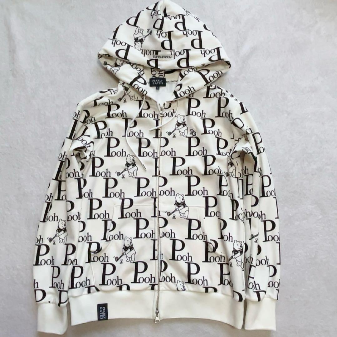 極美品　パーリーゲイツ　ディズニー　コラボ　ぷーさん　　セットアップ　パーカー