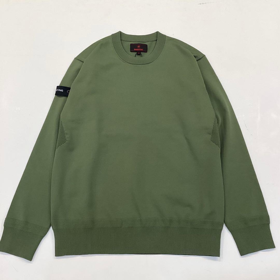 新品　BRIEFING MEN’S WR CREWNECK KNIT L
