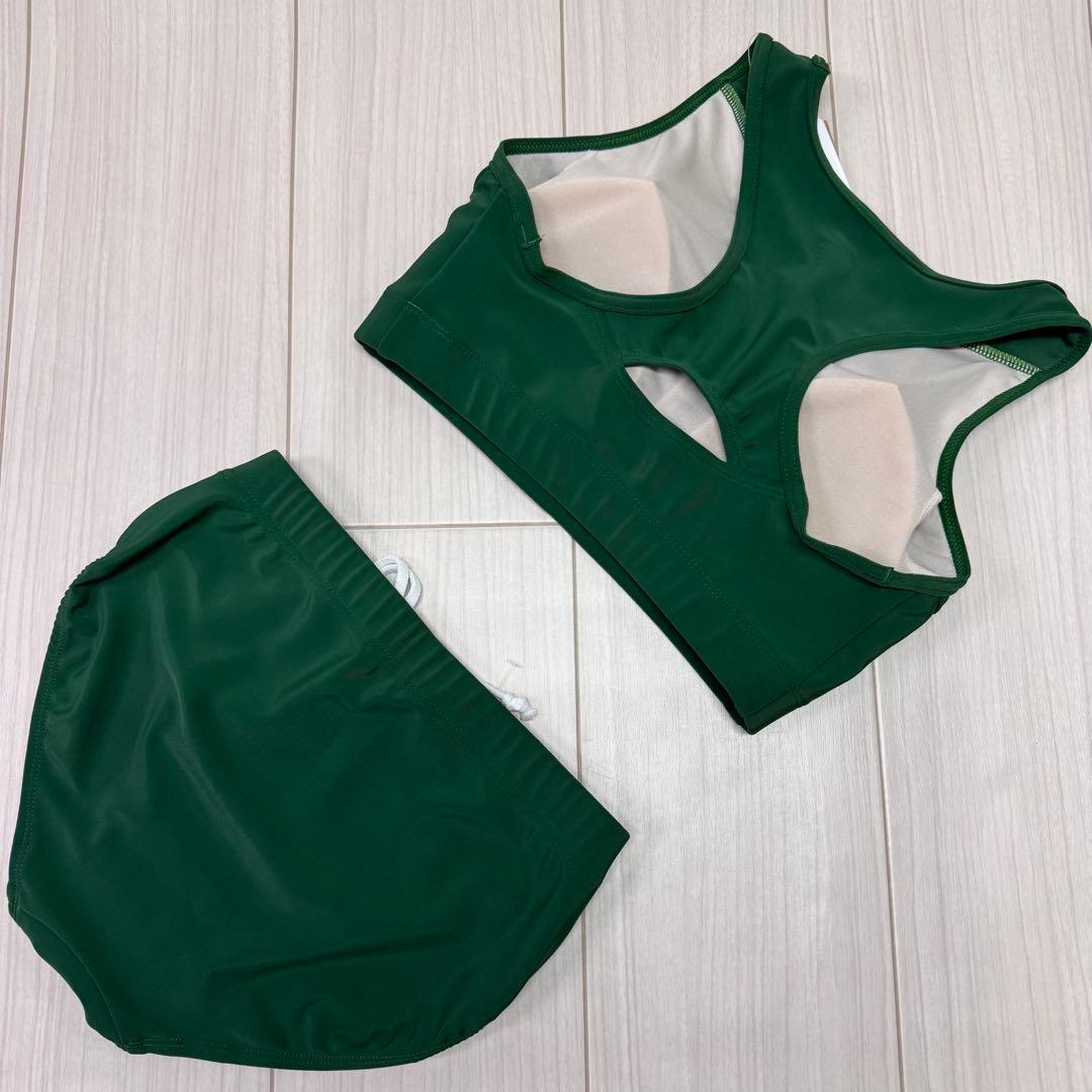 アシックス　女子陸上ユニフォーム上下セット　Lサイズ　ダークグリーン単色　新品