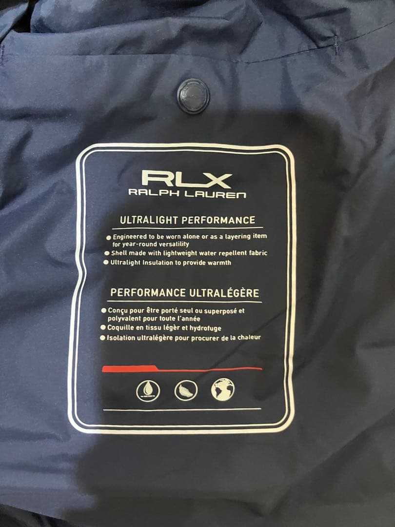 RLX ゴルフ ダウン ベスト ネイビー L ラルフローレン