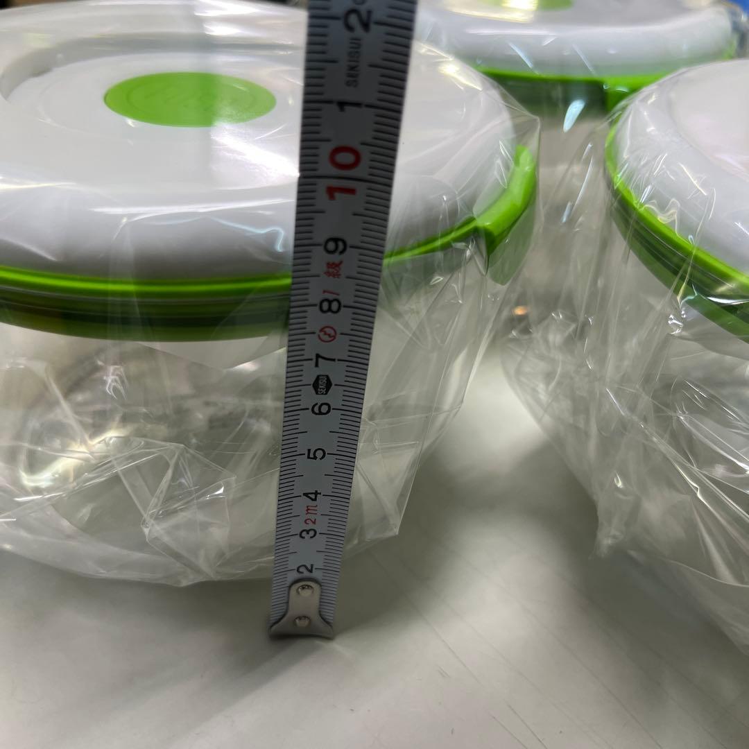 フォーサ食品保存容器 6個セット ホワイト グリーン