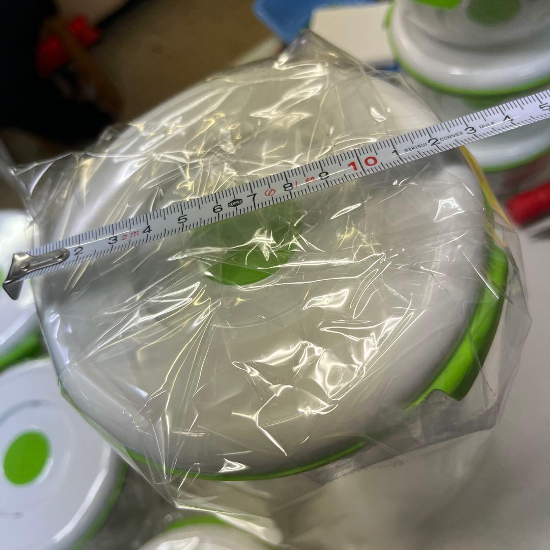 フォーサ食品保存容器 6個セット ホワイト グリーン