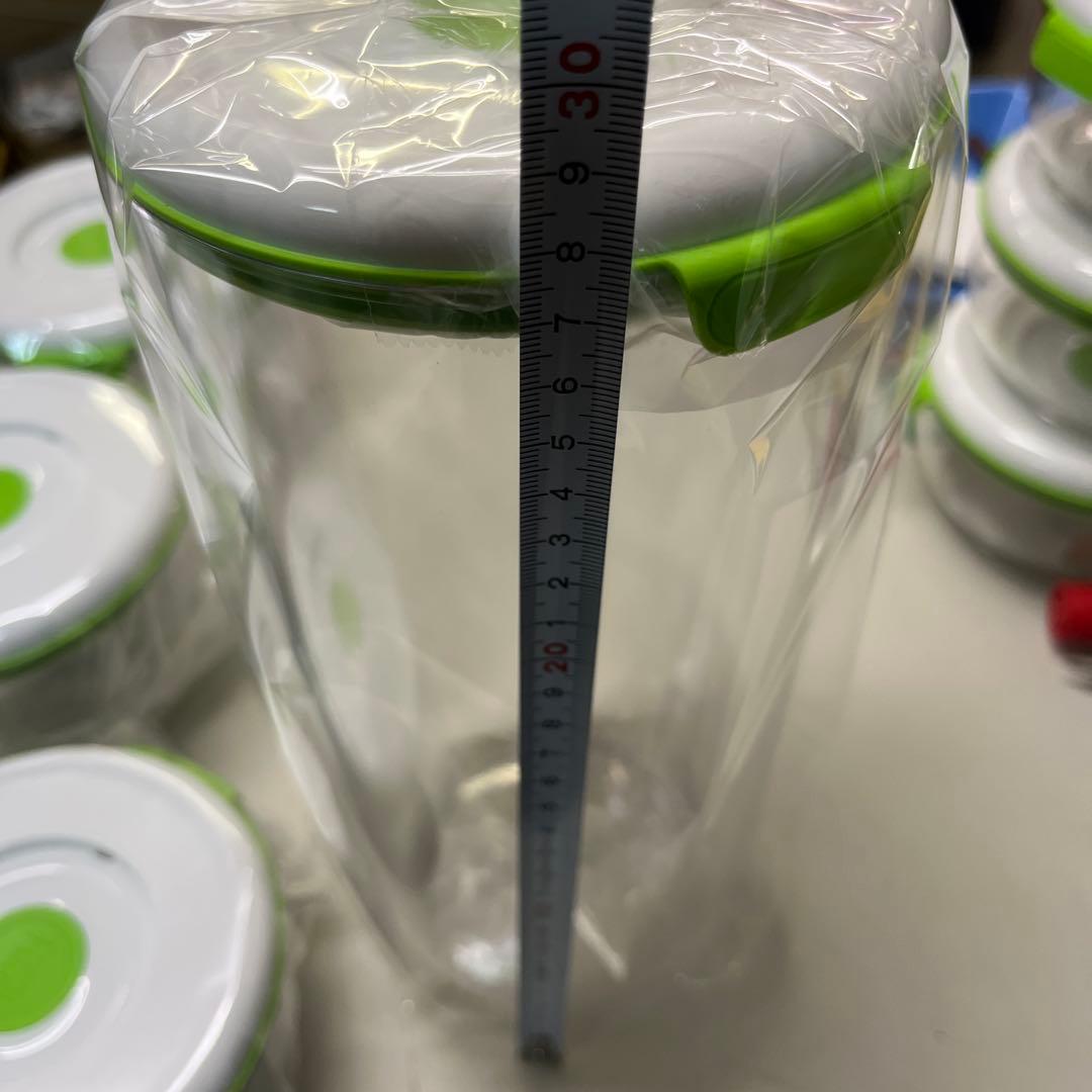 フォーサ食品保存容器 6個セット ホワイト グリーン