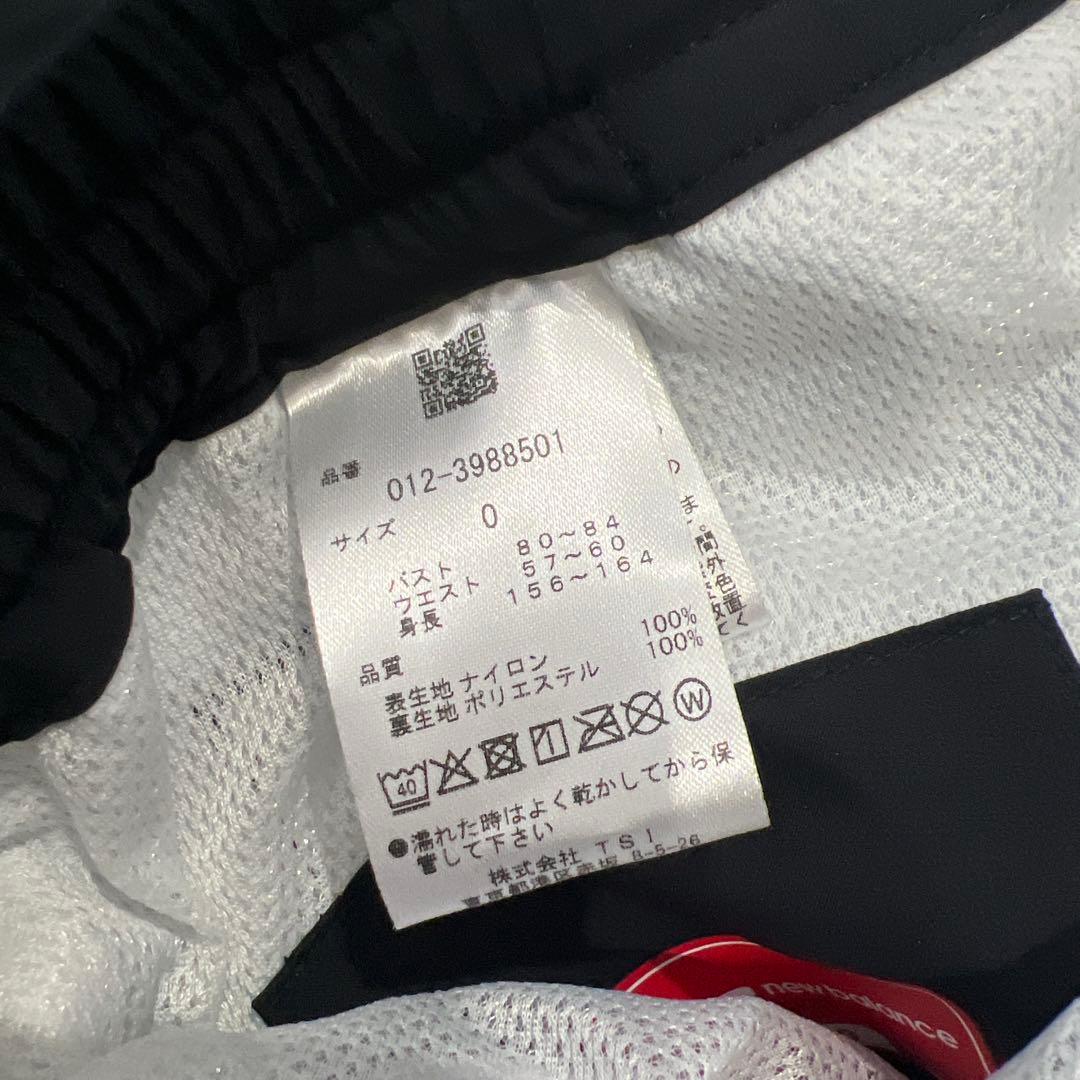 未使用 ニューバランスゴルフ レインウェア セットアップ 上下 黒×白