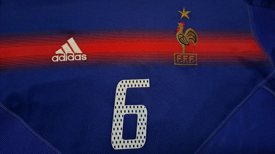 【レア】didas フランス代表 クロードマケレレ ユニフォーム ユーロ2004