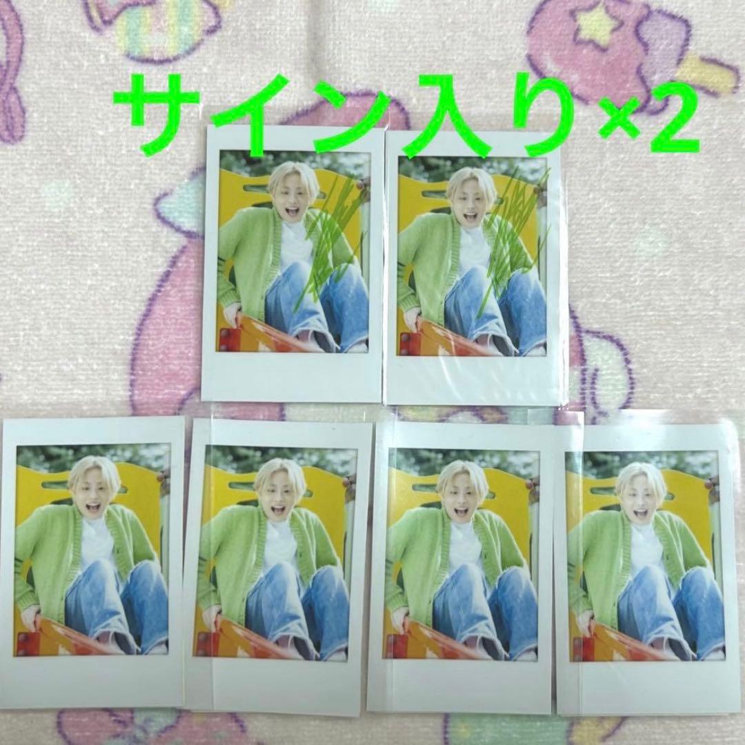 【限定お値下げ中】 A サイン入り チェキ風ステッカー