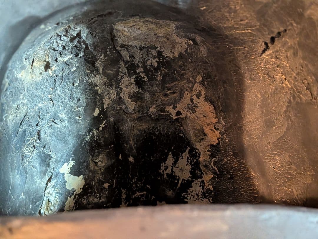 江戸時代後期幕末頃魔除け鬼師造り横幅４４センチ重量９キロ㌘凄まじい迫力古瓦当時物