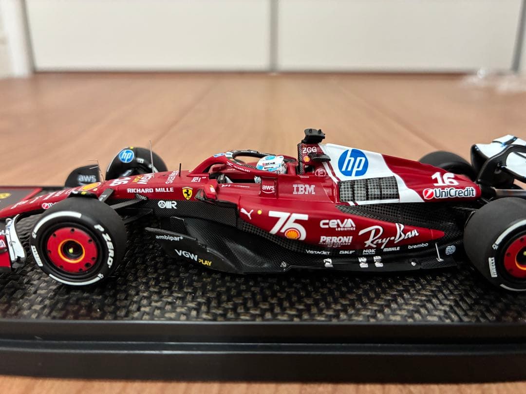 ミニチャンプス x BBR 1/43 SF-25 モナコGP C.ルクレール