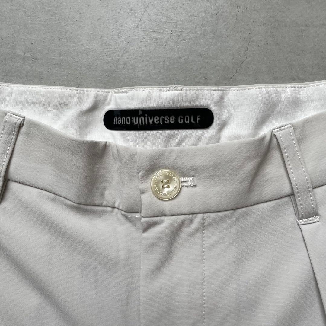 【美品】ナノユニバースゴルフ ナイロンクロス2タックパンツ XL