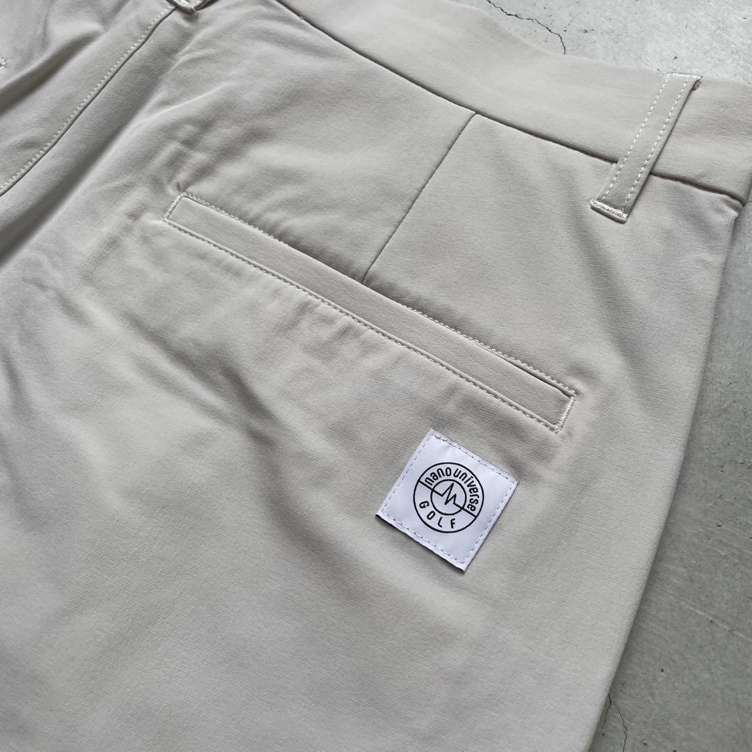 【美品】ナノユニバースゴルフ ナイロンクロス2タックパンツ XL