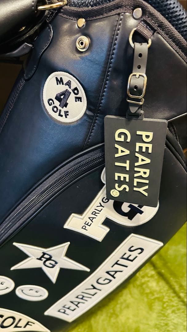 即購入⭕️PEARLY GATES スタンド付き キャディバッグ ネイビー