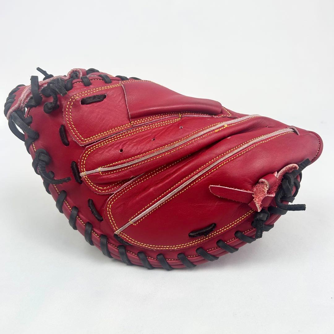 【極美品】Miyama ミヤマ キャッチャーミット 13インチ レッド 硬軟兼用