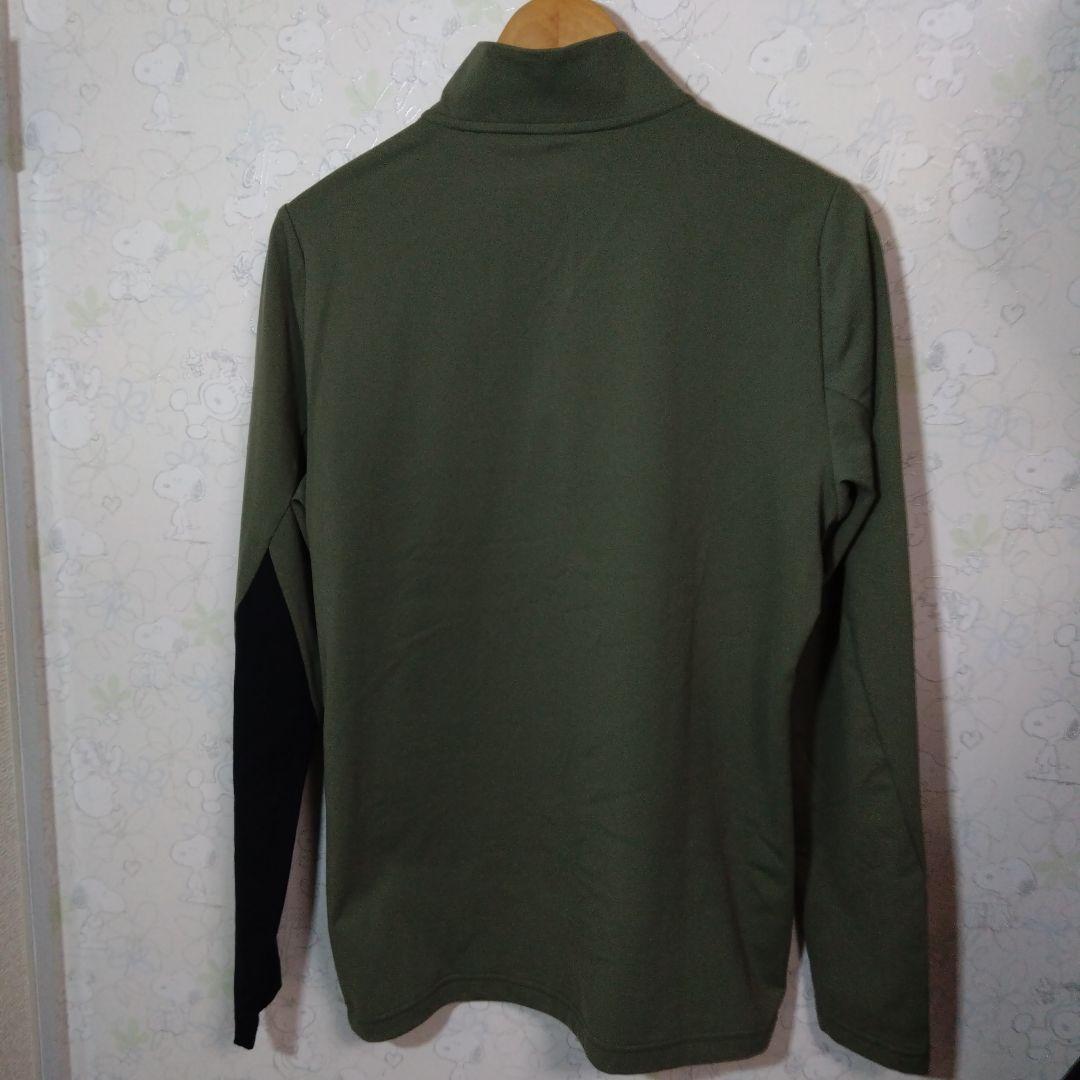 デサントゴルフ　ハーフジップ　モックネックシャツ　メンズLサイズ