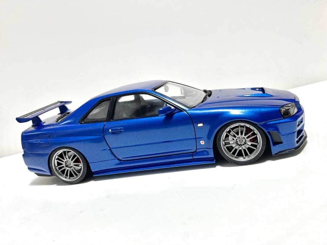 アオシマ1/24⬛︎R34ワイスピ4.2009◼️オコナー仕様レプリカ風⬛︎完成品