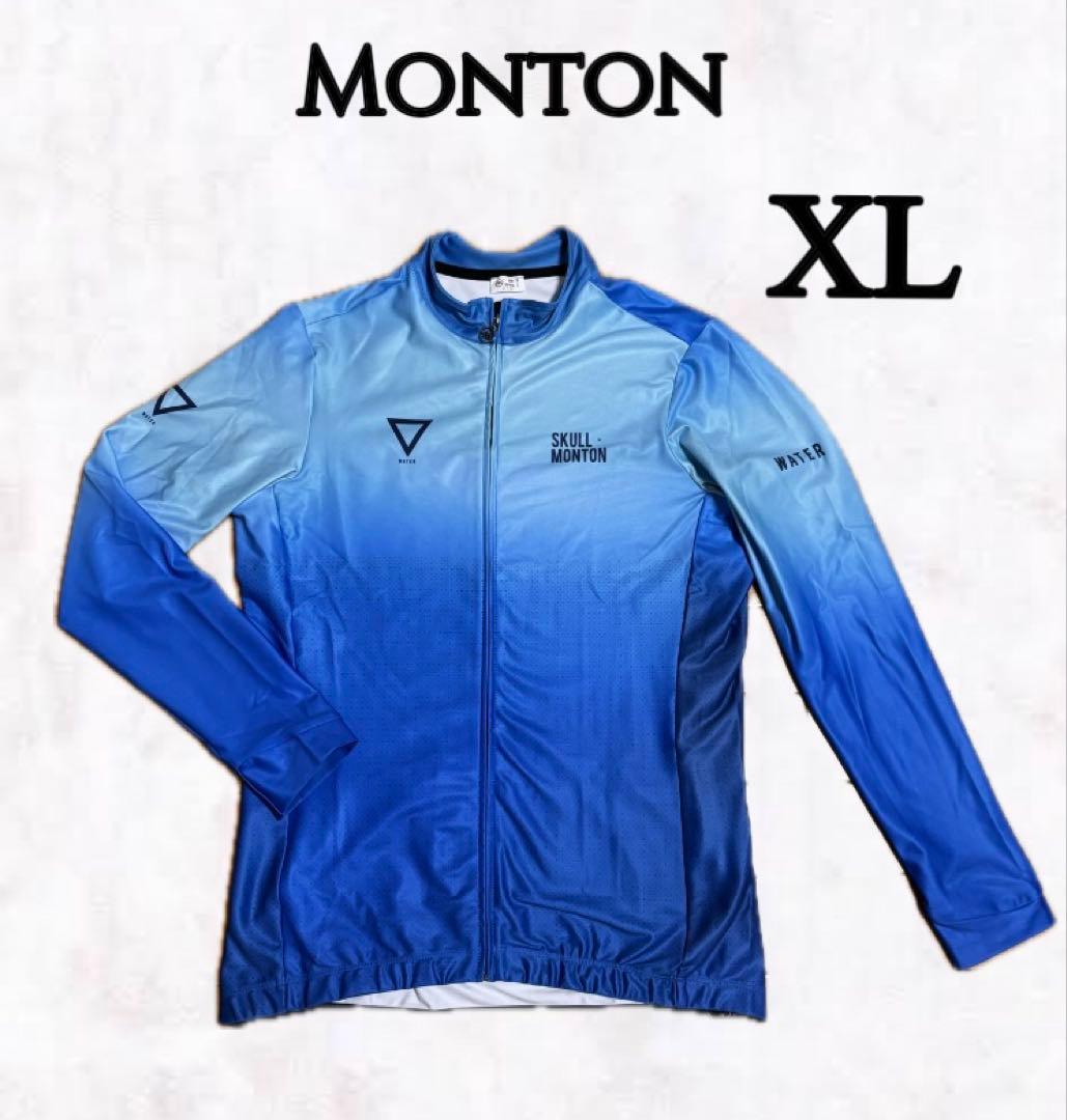 ✨新品未使用✨ Monton モントン XL ブルー サイクルジャージ