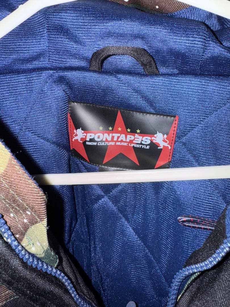 【美品】スノボウェア上下セット　デニム生地