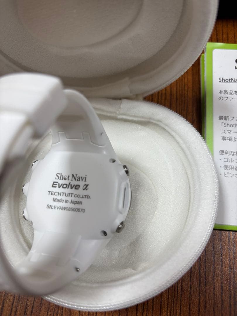 最終価格　Shot Navi Evolve α ゴルフ GPSウォッチ　ホワイト